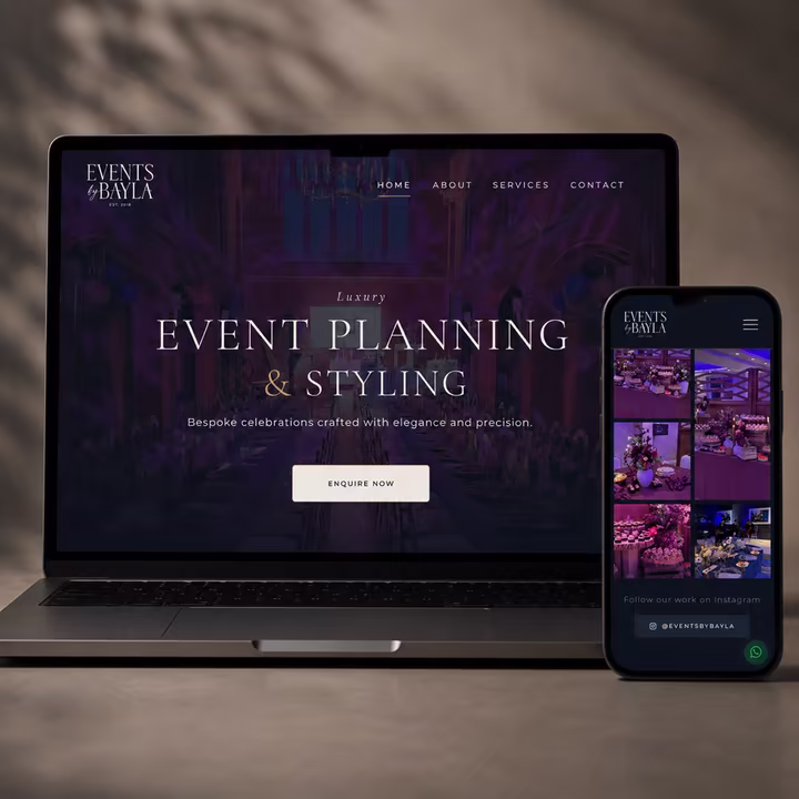 Events by Bayla website