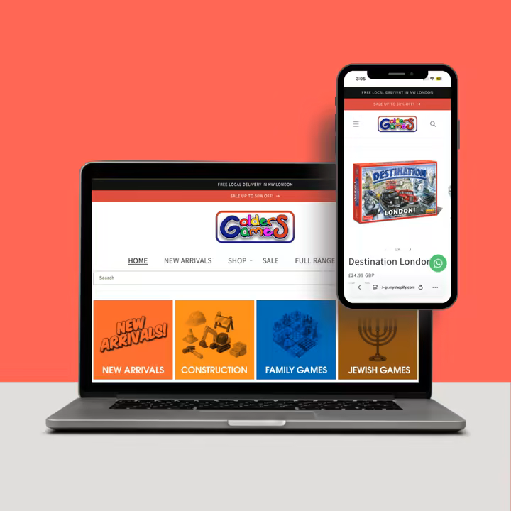 Golders Games Shopify store