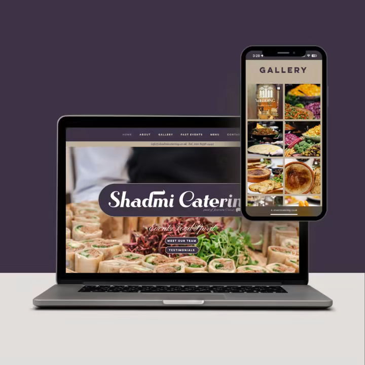 Shadmi Catering homepage